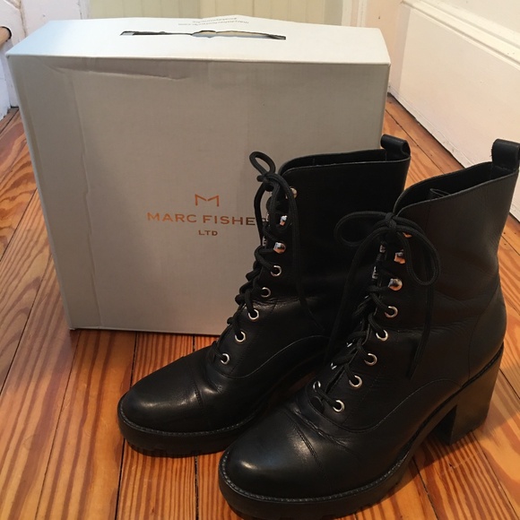 Host Pick: MARC FISHER Ltd. Wanya Combat Boots -10M - Picture 2 of 8
